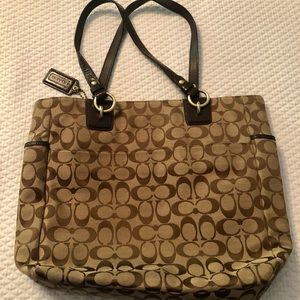 COACH signature tote